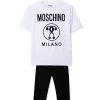 ( Nouvelle Collection ) Moschino Kids Ensemble Haut-pantalon à Logo Imprimé Enfant -Moschino Kids Soldes Boutique 17917147 39349780 600