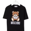 ( Nouvelle Collection ) Moschino Kids T-shirt à Imprimé Teddy Bear 60100 NERO -Moschino Kids Soldes Boutique 17917358 37879912 600