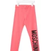 ( Nouvelle Collection ) Moschino Kids Legging à Logo Imprimé 50218 FUXSIA