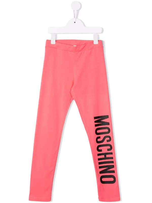 ( Nouvelle Collection ) Moschino Kids Legging à Logo Imprimé 50218 FUXSIA 3 ( Nouvelle Collection ) Moschino Kids Legging à Logo Imprimé 50218 FUXSIA