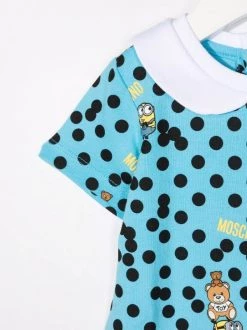 ( Nouvelle Collection ) Moschino Kids 84583 BLUE Pyjama à Imprimé Minion-Teddy Enfant -Moschino Kids Soldes Boutique 17919246 37869693 600