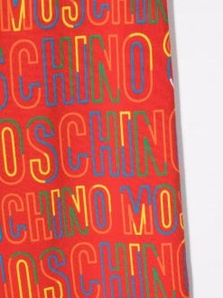 ( Nouvelle Collection ) Moschino Kids Legging à Logo Imprimé 82804 ROSSO/ MULTICOLOR -Moschino Kids Soldes Boutique 17920158 37870467 600