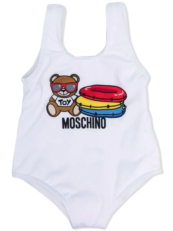 ( Nouvelle Collection ) Moschino Kids Maillot De Bain à Logo Imprimé Enfant 3 ( Nouvelle Collection ) Moschino Kids Maillot De Bain à Logo Imprimé Enfant