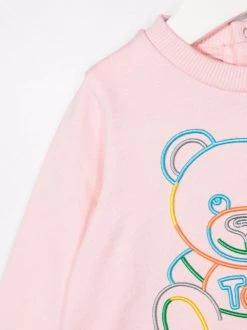 ( Nouvelle Collection ) Moschino Kids 50209 ROSA Trousseau De Naissance à Logo Brodé Enfant -Moschino Kids Soldes Boutique 17920220 37869502 600
