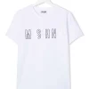 ( Nouvelle Collection ) Moschino Kids T-shirt à Logo Poitrine 10101 BIANCO -Moschino Kids Soldes Boutique 17922975 37804672 600