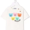 ( Nouvelle Collection ) Moschino Kids T-shirt Teddy Bear En Coton 10063 CLOUD -Moschino Kids Soldes Boutique 17928844 37907391 600