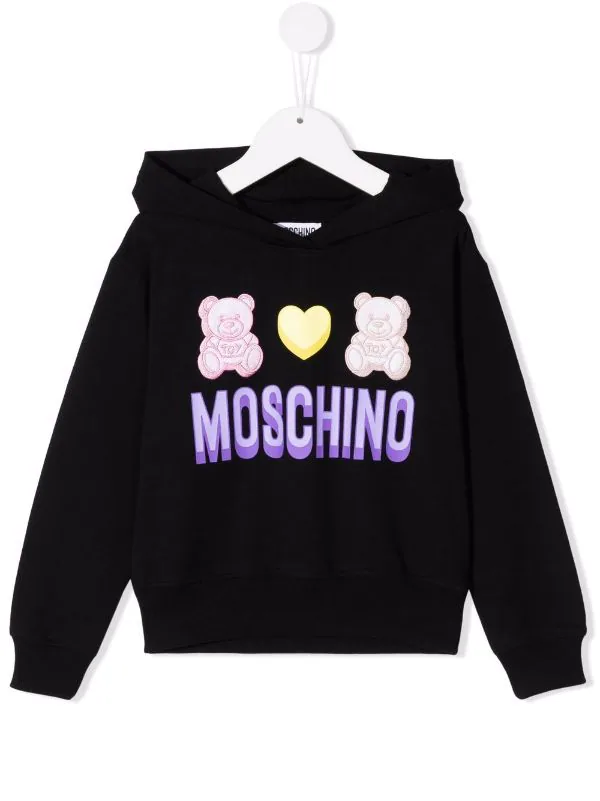 ( Nouvelle Collection ) Moschino Kids Hoodie à Logo Imprimé Enfant 3 ( Nouvelle Collection ) Moschino Kids Hoodie à Logo Imprimé Enfant