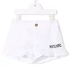 ( Nouvelle Collection ) Moschino Kids Short Volanté En Jean 10101 OPTIC WHITE -Moschino Kids Soldes Boutique 17934819 37964484 600