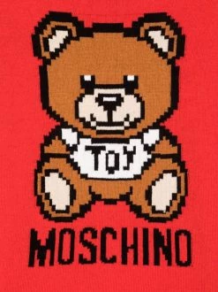 ( Nouvelle Collection ) Moschino Kids 50109 POPPY RED Pull à Logo Pixelisé Enfant -Moschino Kids Soldes Boutique 17934863 37964076 600