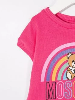 ( Nouvelle Collection ) Moschino Kids Robe à Logo Imprimé 50557 PINK 7 ( Nouvelle Collection ) Moschino Kids Robe à Logo Imprimé 50557 PINK -Moschino Kids Soldes Boutique 17938096 37825301 600