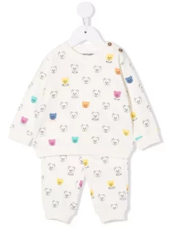 ( Nouvelle Collection ) Moschino Kids Survêtement à Imprimé Ourson Enfant
