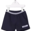 ( Nouvelle Collection ) Moschino Kids 40016 BLU Short à Patch Teddy Enfant -Moschino Kids Soldes Boutique 17938845 38219624 600
