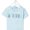 ( Nouvelle Collection ) Moschino Kids 40304 T-shirt à Logo Imprimé Enfant -Moschino Kids Soldes Boutique 17946914 38056665 600