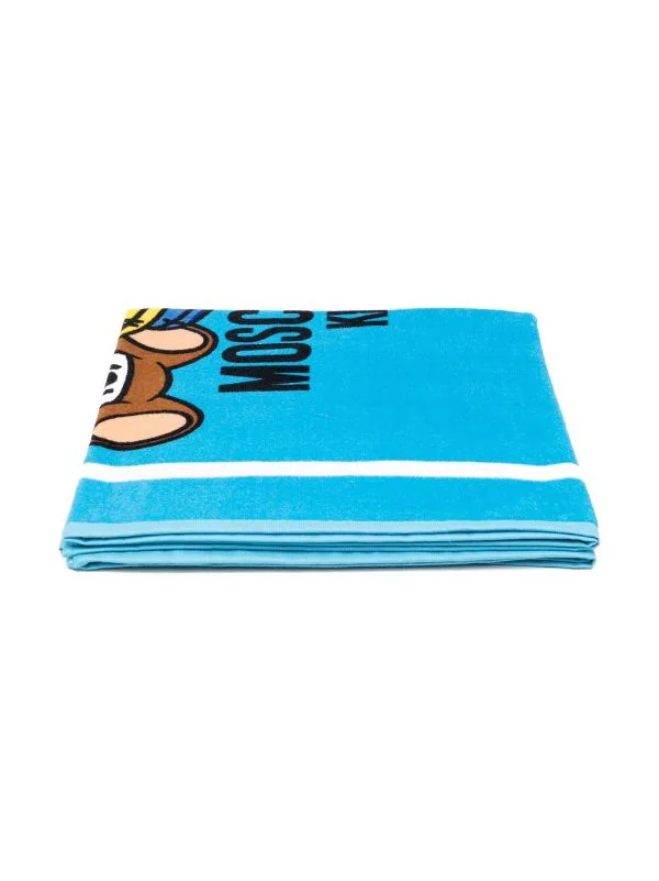 ( Nouvelle Collection ) Moschino Kids 41008 AZZURRO Serviette De Bain à Imprimé Teddy Bear Enfant 3 ( Nouvelle Collection ) Moschino Kids 41008 AZZURRO Serviette De Bain à Imprimé Teddy Bear Enfant