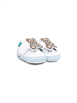 ( Nouvelle Collection ) Moschino Kids Baskets Teddy Bear BIANCO/CIELO