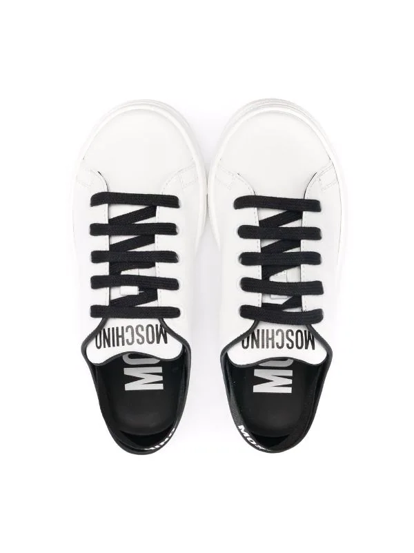 ( Nouvelle Collection ) Moschino Kids Baskets à Logo Imprimé Enfant 5 ( Nouvelle Collection ) Moschino Kids Baskets à Logo Imprimé Enfant – Image 3