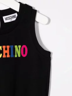 ( Nouvelle Collection ) Moschino Kids Combishort à Logo Imprimé Enfant 7 ( Nouvelle Collection ) Moschino Kids Combishort à Logo Imprimé Enfant -Moschino Kids Soldes Boutique 17959235 37887350 600