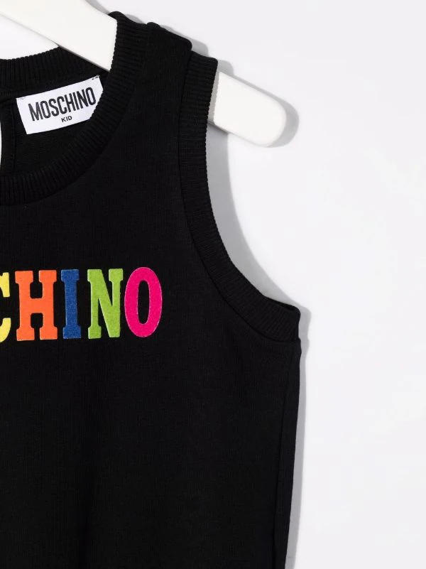 ( Nouvelle Collection ) Moschino Kids Combishort à Logo Imprimé Enfant 5 ( Nouvelle Collection ) Moschino Kids Combishort à Logo Imprimé Enfant – Image 3