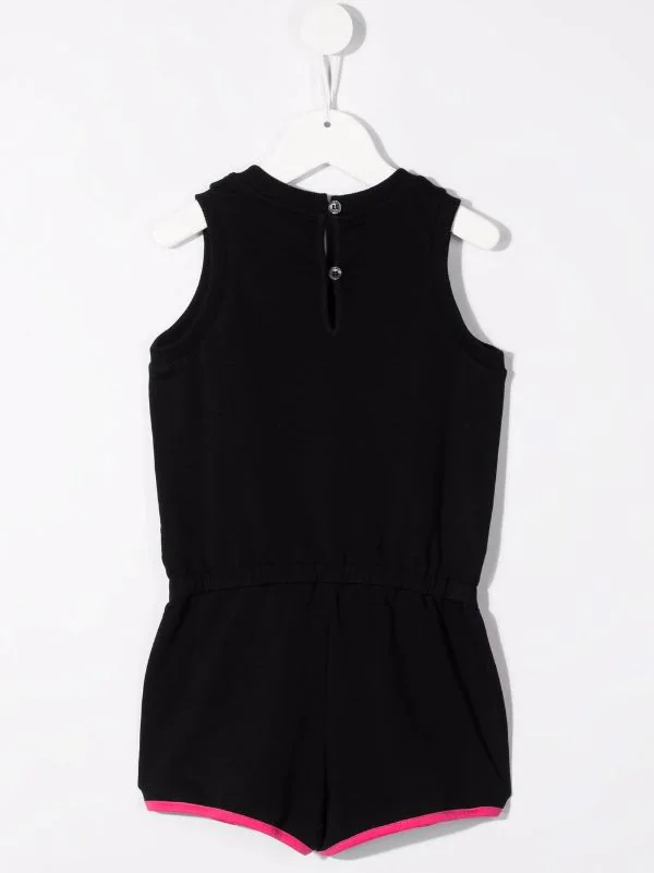 ( Nouvelle Collection ) Moschino Kids Combishort à Logo Imprimé Enfant 4 ( Nouvelle Collection ) Moschino Kids Combishort à Logo Imprimé Enfant – Image 2