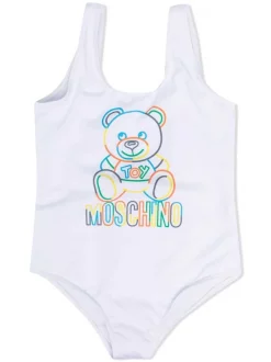 ( Nouvelle Collection ) Moschino Kids Maillot De Bain à Imprimé Teddy Bear Enfant