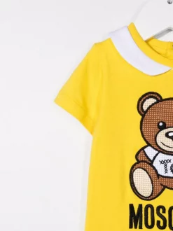 ( Nouvelle Collection ) Moschino Kids Pyjama à Logo Brodé Enfant -Moschino Kids Soldes Boutique 17959595 38017630 600