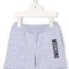 ( Nouvelle Collection ) Moschino Kids Short à Logo Imprimé 60926 GRIGIO CHIARO MELANG -Moschino Kids Soldes Boutique 17959600 37912158 600