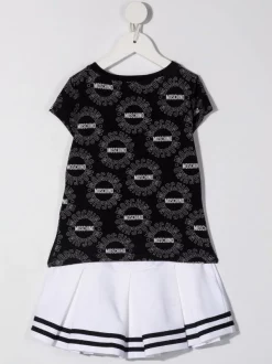 ( Nouvelle Collection ) Moschino Kids Ensemble Jupe-haut Teddy à Logo Imprimé Enfant -Moschino Kids Soldes Boutique 17960092 38026754 600