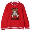 ( Nouvelle Collection ) Moschino Kids Sweat Teddy à Logo Brodé Enfant