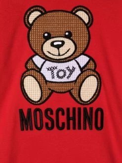 ( Nouvelle Collection ) Moschino Kids Sweat Teddy à Logo Brodé Enfant -Moschino Kids Soldes Boutique 17960256 38032510 600