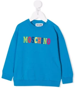 ( Nouvelle Collection ) Moschino Kids Sweat à Patch Logo Enfant