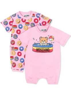 ( Nouvelle Collection ) Moschino Kids Lot De Deux Pyjamas à Imprimé Graphique Enfant