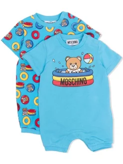 ( Nouvelle Collection ) Moschino Kids Lot De Deux Pyjamas à Imprimé Graphique Enfant