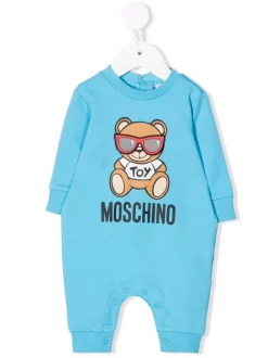 ( Nouvelle Collection ) Moschino Kids Pyjama à Imprimé Teddy Bear 41008 BLUE
