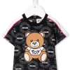 ( Nouvelle Collection ) Moschino Kids T-shirt Teddy Bear En Coton 84249 NERO -Moschino Kids Soldes Boutique 17970744 37919683 600