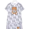 ( Nouvelle Collection ) Moschino Kids Survêtement Teddy Bear à Motif Monogrammé 83670 BIANCO -Moschino Kids Soldes Boutique 17970745 37927465 600