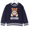 ( Nouvelle Collection ) Moschino Kids Sweat à Motif Teddy Bear 40016 BLU 1 ( Nouvelle Collection ) Moschino Kids Sweat à Motif Teddy Bear 40016 BLU -Moschino Kids Soldes Boutique 17971418 37935781 600