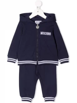 ( Nouvelle Collection ) Moschino Kids Survêtement à Logo Imprimé 40016 BLU