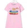 ( Nouvelle Collection ) Moschino Kids Body à Imprimé Graphique 50206 ROSA -Moschino Kids Soldes Boutique 17971432 37933003 600