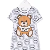 ( Nouvelle Collection ) Moschino Kids Barboteuse Teddy Bear En Coton Enfant -Moschino Kids Soldes Boutique 17971899 37919676 600