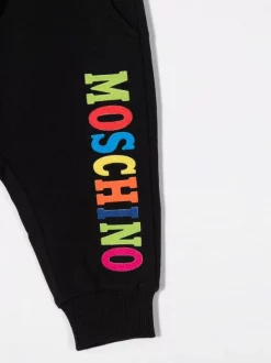 ( Nouvelle Collection ) Moschino Kids Pantalon De Jogging à Logo Multicolore Enfant -Moschino Kids Soldes Boutique 17972208 37920727 600