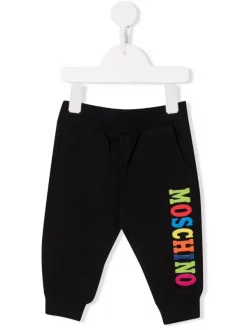 ( Nouvelle Collection ) Moschino Kids Pantalon De Jogging à Logo Multicolore Enfant