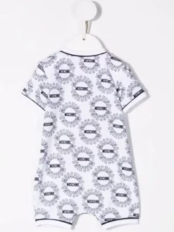 ( Nouvelle Collection ) Moschino Kids Trousseau De Naissance En Coton à Logo Imprimé 83670 BIANCO -Moschino Kids Soldes Boutique 17972284 37929953 600