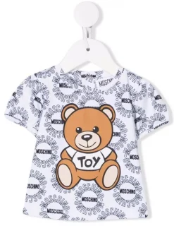 ( Nouvelle Collection ) Moschino Kids T-shirt à Logo Teddy Bear Enfant