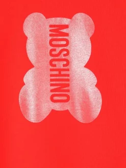( Nouvelle Collection ) Moschino Kids 50109 RED Sweat à Logo Imprimé Enfant -Moschino Kids Soldes Boutique 17984436 38363737 600