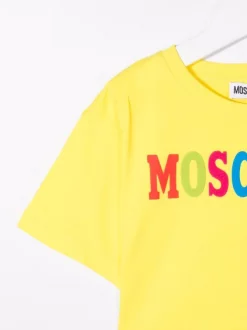 ( Nouvelle Collection ) Moschino Kids T-shirt à Logo Imprimé 50317 GIALLA -Moschino Kids Soldes Boutique 17989582 37954274 600