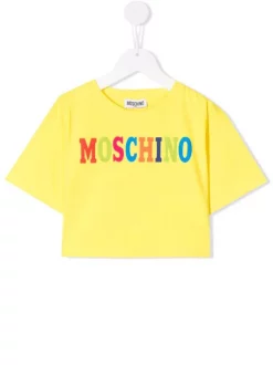 ( Nouvelle Collection ) Moschino Kids T-shirt à Logo Imprimé 50317 GIALLA