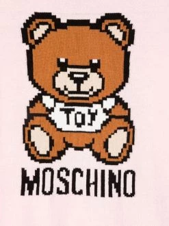 ( Nouvelle Collection ) Moschino Kids Sweat à Imprimé Toy Bear 50209 ROSA -Moschino Kids Soldes Boutique 17990133 37954167 600