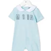 ( Nouvelle Collection ) Moschino Kids Pyjama à Logo Imprimé 40304 Blu Cielo