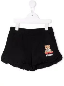 ( Nouvelle Collection ) Moschino Kids Short à Imprimé Teddy Bear 60100 NERO