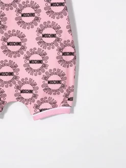 ( Nouvelle Collection ) Moschino Kids 83394 ROSA Trousseau De Naissance à Logo Imprimé Enfant -Moschino Kids Soldes Boutique 17994575 38031216 600